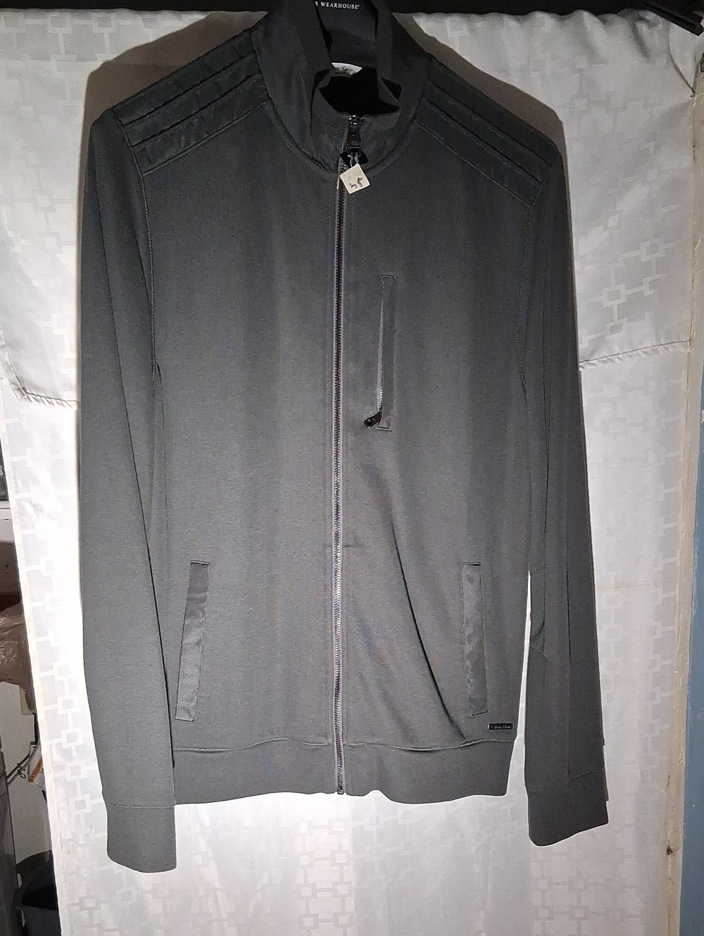 Calvin klein performance men's full zip track jacket , Charcole gray.